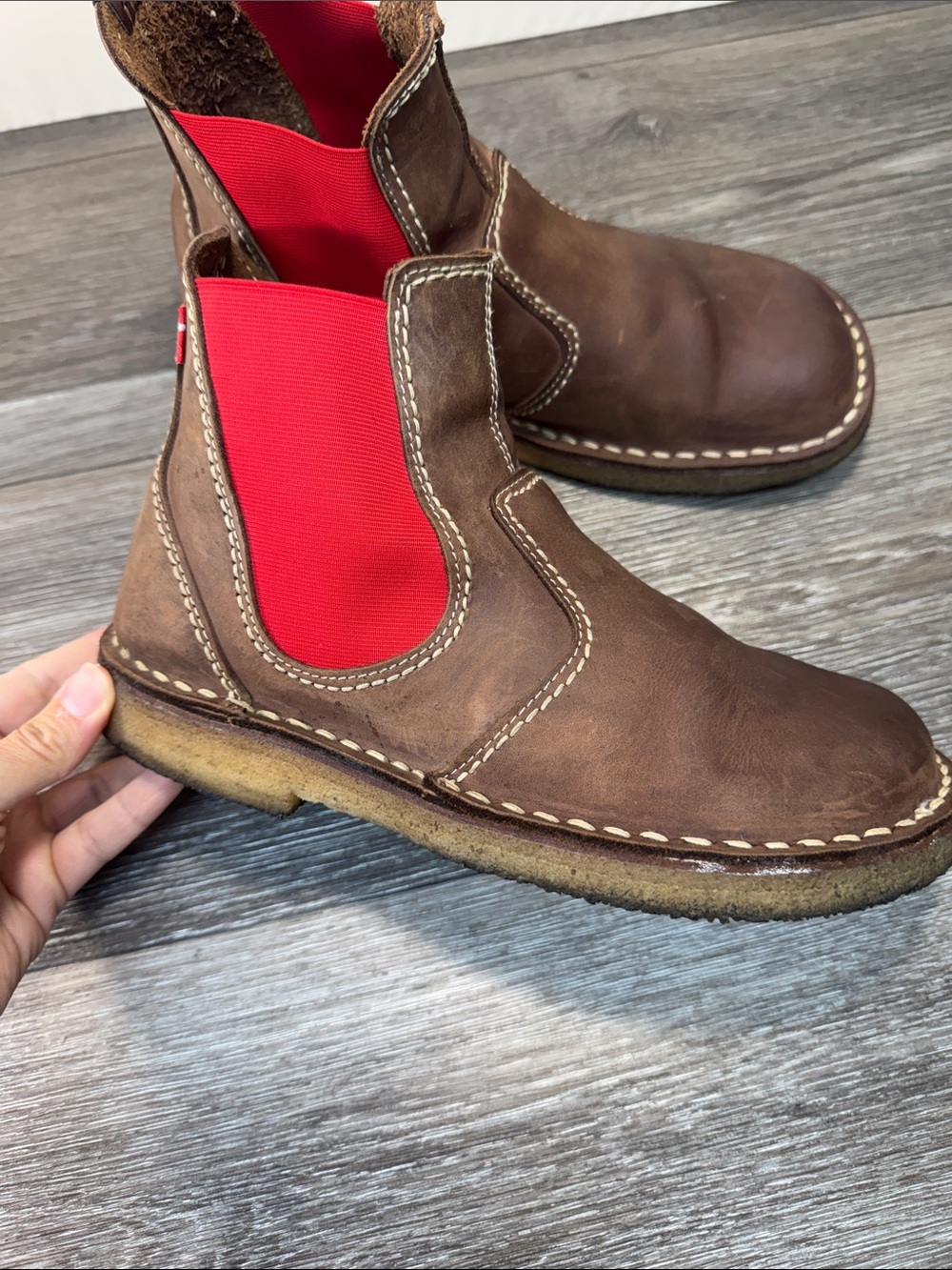 Duckfeet Women’s Brown Leather Ankle Boots Sz 41 (h84) - Picture 5 of 9
